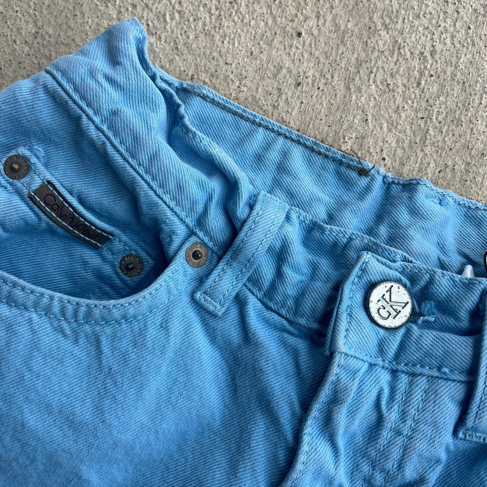 Calvin Klein Over dyed Stone Washed Mid Rise‎ Mom Jeans Size 8P 90s - Picture 4 of 6